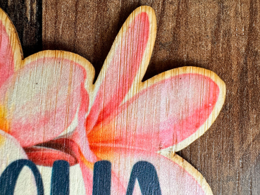 Preview: *NEU* Bambus Sticker " Aloha Plumeria "